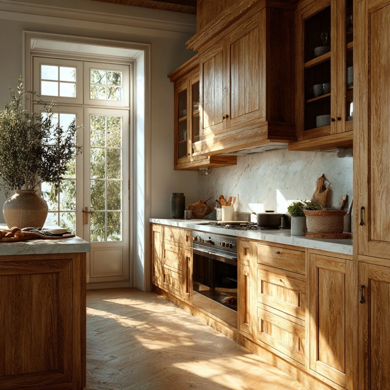 Solid Wood Kitchen Cabinets